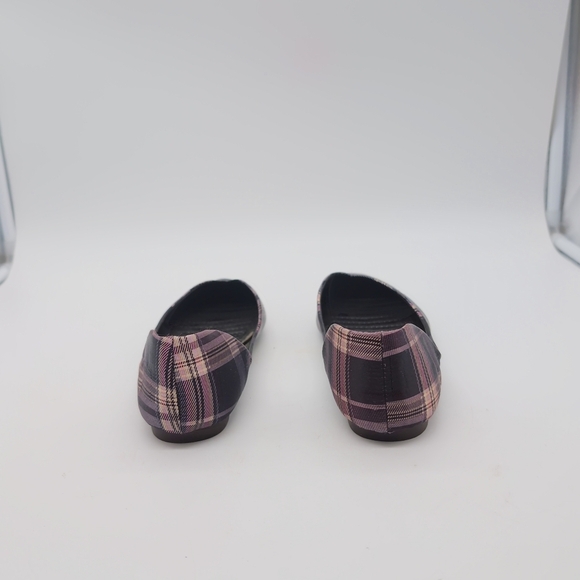 Siketu Sz 8.5 Plaid Flats - Purple Pink Black - Picture 5 of 8